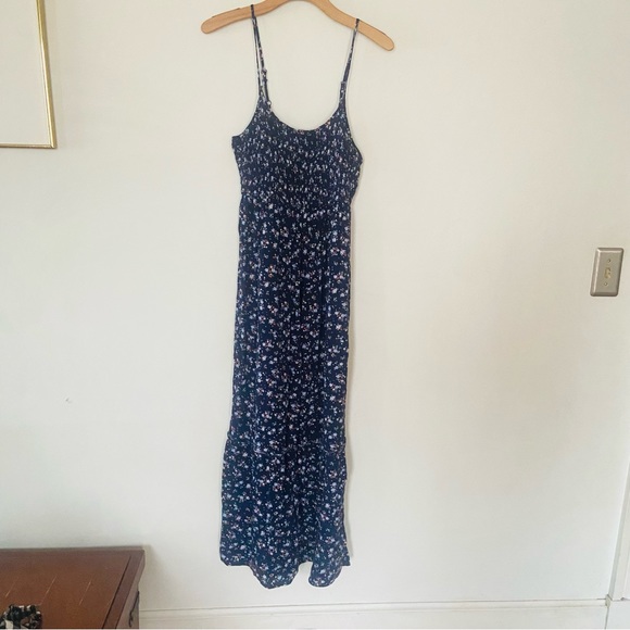 Pink Rose size large floral spaghetti strap dress - Picture 3 of 8